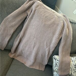 Open back sweater